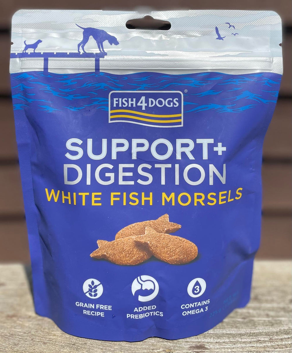 Fish 4 Dogs Digestion White Fish Morsels 225g Romney Raw