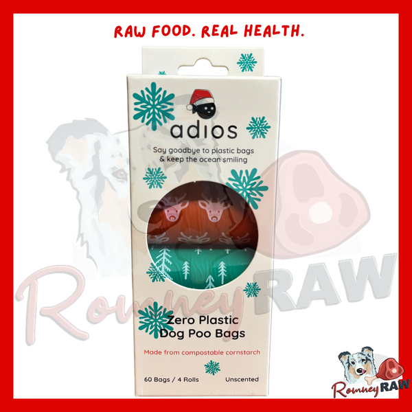 Adios Plastic - Christmas Special - Christmas Poo Bags - 60 Bags