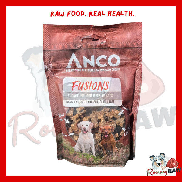 Anco Fusions - Rabbit Infused Beef Treats - 100g