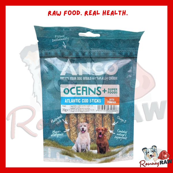 Anco Oceans - Atlantic Cod Sticks with Pumpkin - 70g