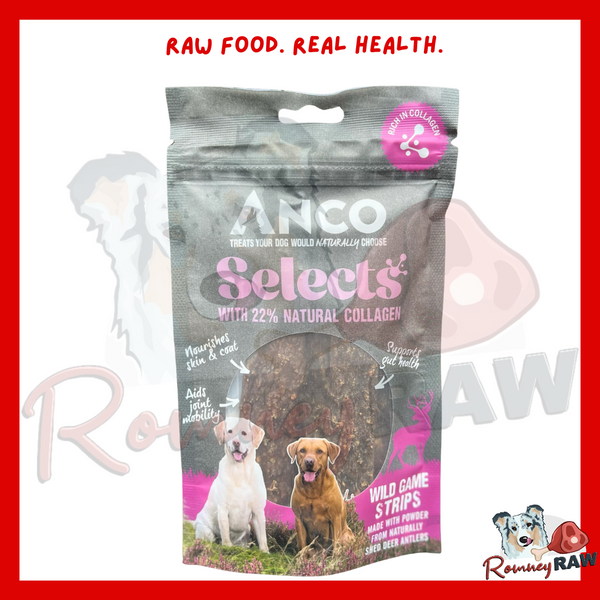 Anco Naturals Selects - Wild Game Strips with Collagen - 85g