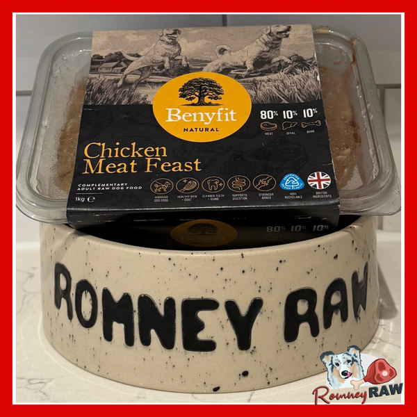 Benyfit Natural - Chicken Meat Feast Complete 80/10/10 Dog Food - 1kg
