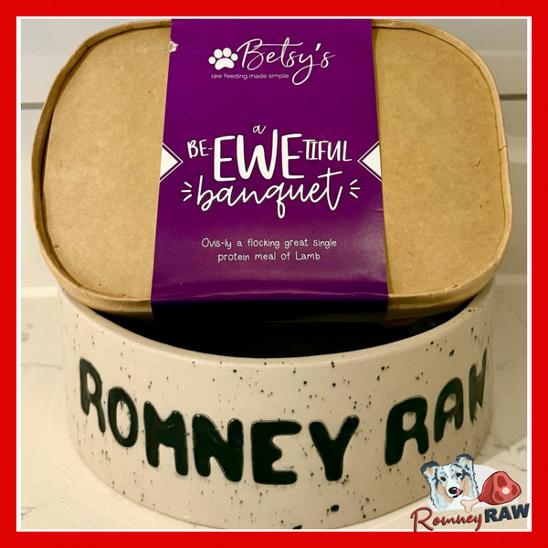 Betsy's Raw Dog Food - Be-Ewe-Tiful Banquet - Complete 80/10/10 - 1kg