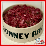 Betsy's Raw Dog Food - Yummy Beef - Complete 80/10/10 - 1kg