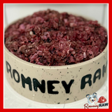 Betsy's Raw Dog Food - Quacking Red Meat - Complete 80/10/10 - 1kg