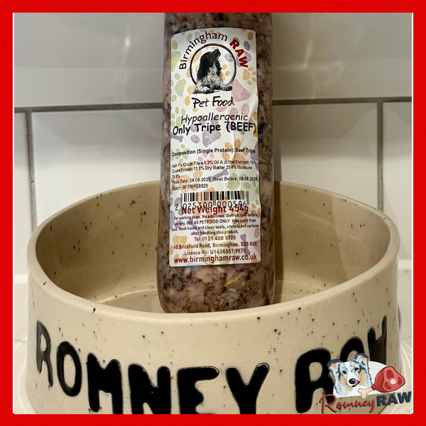 Birmingham Raw Pet Food - Beef Tripe Boneless Mince - Complimentary - 454g
