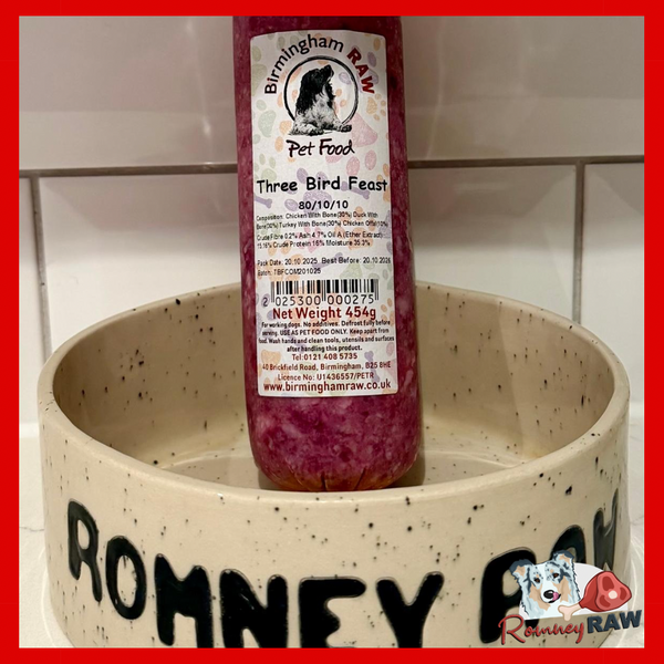 Birmingham Raw Pet Food - Three Bird Feast - Complete - 454g