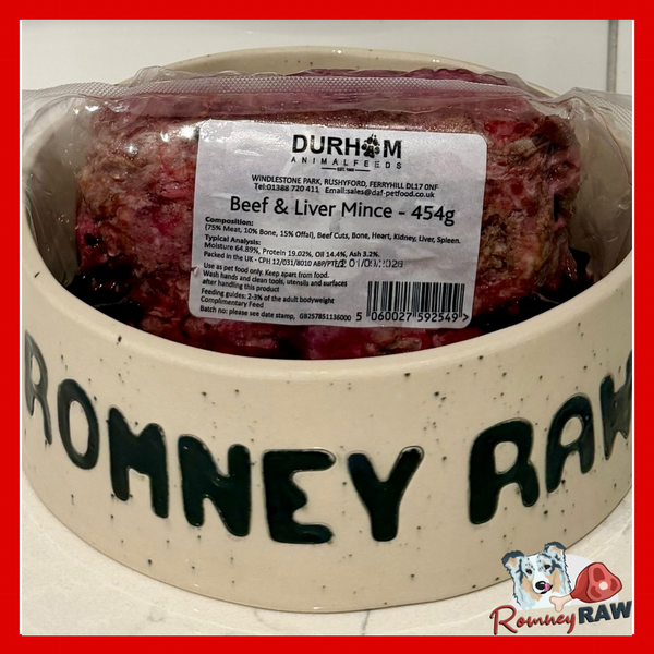 Durham Animal Feeds - Beef & Liver Mince - 454g