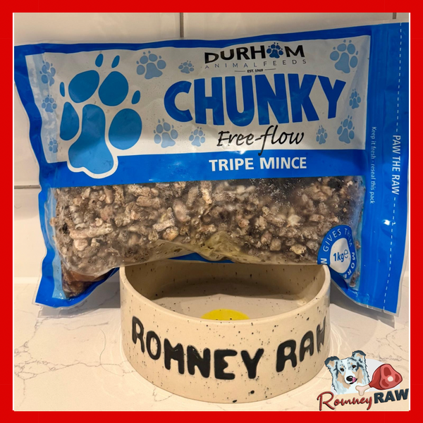 Durham Animal Feeds - Chunky Free Flow - Tripe Mince - 1kg