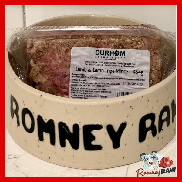 Durham Animal Feeds - Lamb & Lambs Tripe Mince - 454g