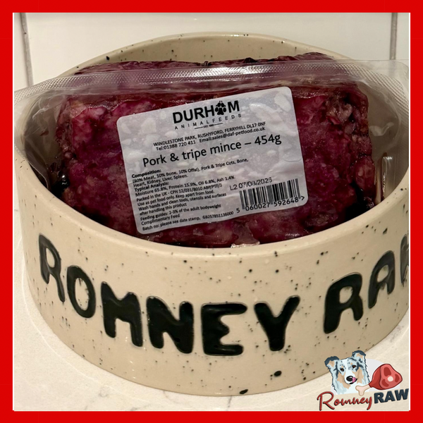 Durham Animal Feeds - Pork & Tripe Mince - 454g