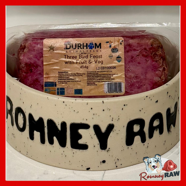 Durham Animal Feeds - Christmas Special - 3 Bird Feast Mince with Fruit & Veg - 454g