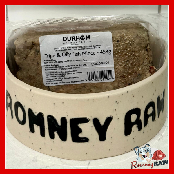 Durham Animal Feeds - Tripe & Oily Fish Mince - 454g