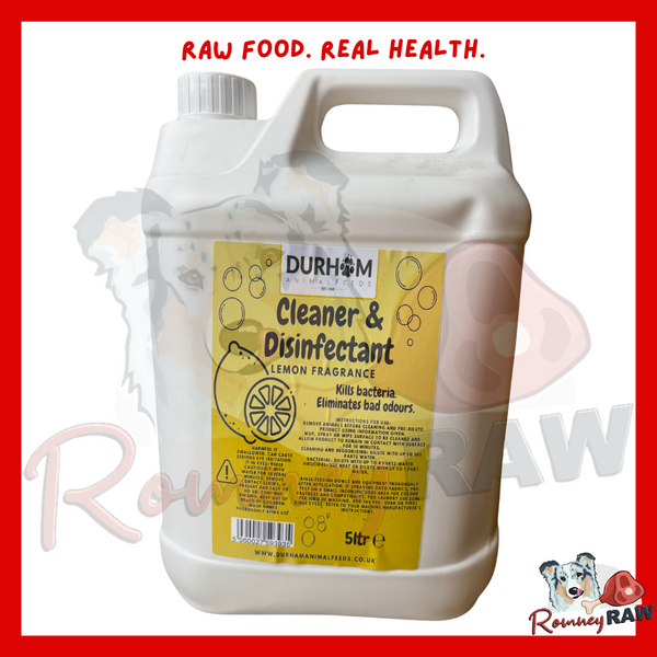 Durham Animal Feeds - Cleaner & Disinfectant Solution - Lemon - 5 Litre