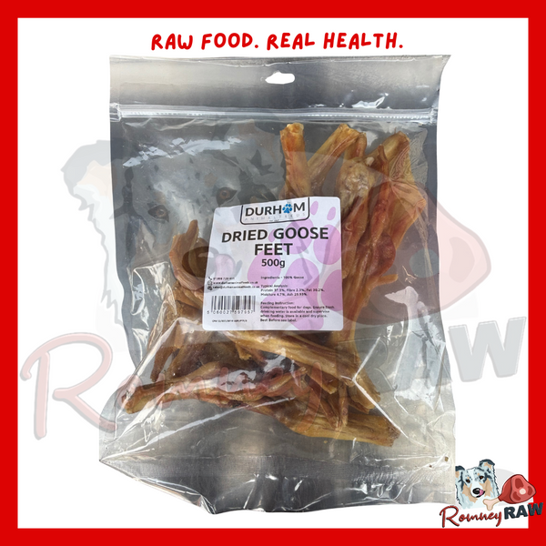 Durham Animal Feeds - Dried Goose Feet - 500g
