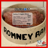 Durham Animal Feeds - Turkey & Apple Mince - 454g
