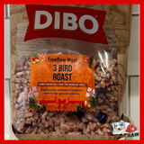 DIBO Dog Food - 3 Bird Roast Freeflow - 80/10/10 Complete - 1kg