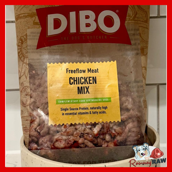 DIBO Dog Food - Chicken Mix Freeflow - 80/10/10 - 1kg