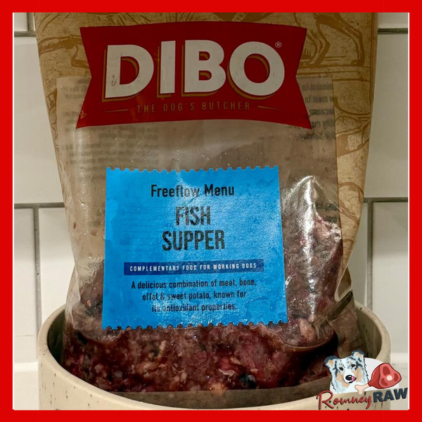DIBO Dog Food - Fish Supper Freeflow - 80/10/10 Complete - 1kg