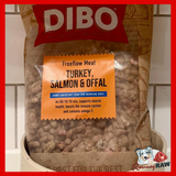 DIBO Dog Food - Turkey Salmon & Offal Freeflow - 80/10/10 Complete - 1kg