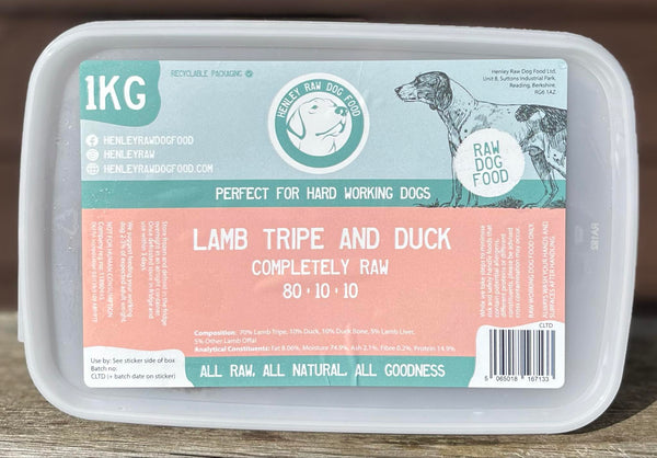 Henley Raw Lamb Tripe & Duck Complete 1kg