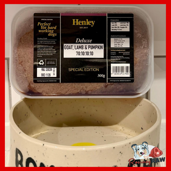 Henley Raw - Christmas Special - Goat, Lamb & Pumpkin - 500g