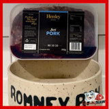 Henley Raw Dog Food - Just Pork - Complete 80/10/10 - 500g