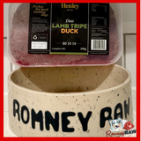 Henley Raw Dog Food - Duo Lamb Tripe & Duck - Complete 80/10/10 - 500g