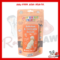 Just 'Ere Fot Treats - Banana & Chicken Slices - 75g
