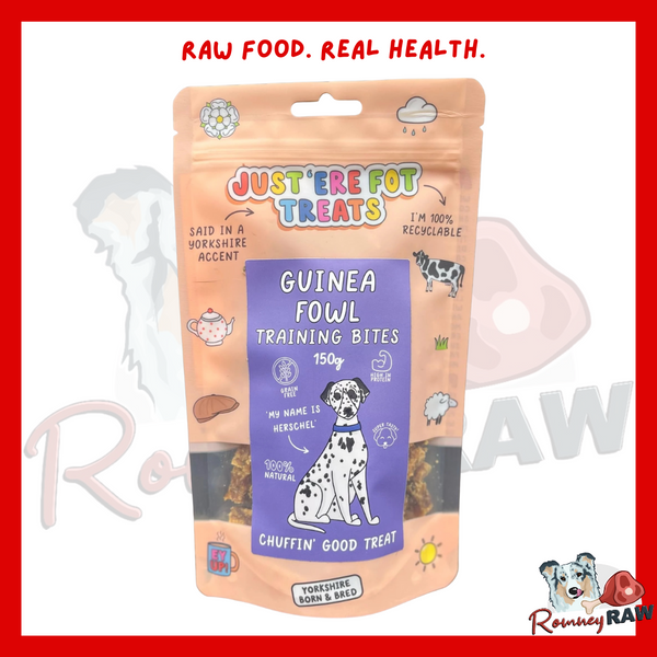 Just 'Ere Fot Treats - Guinea Fowl Training Bites - 150g