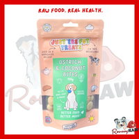 Just 'Ere Fot Treats - Ostrich & Coconut Bites - 100g