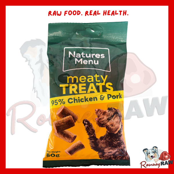 Natures Menu - Real Meaty Treats - Chicken and Pork - 60g