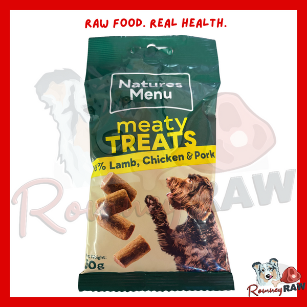 Natures Menu - Real Meaty Treats - Lamb, Chicken & Pork - 60g