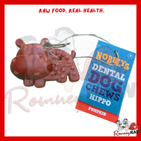 Nobbly's Animal Hippo Pumpkin Dog Chew 40g