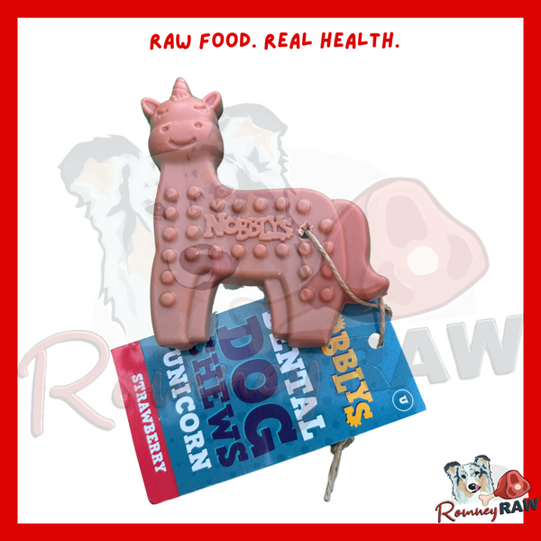 Nobbly's Animal Unicorn Strawberry Dog Chew 40g