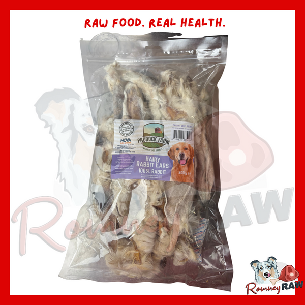 Nova Dog Chews - Hairy Rabbit Ears - 500g