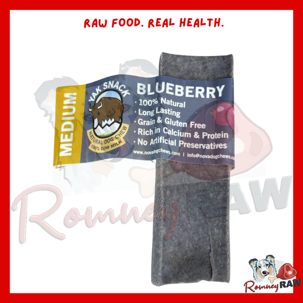 Nova Dog Chews - Yak Snack - Blueberry - Medium