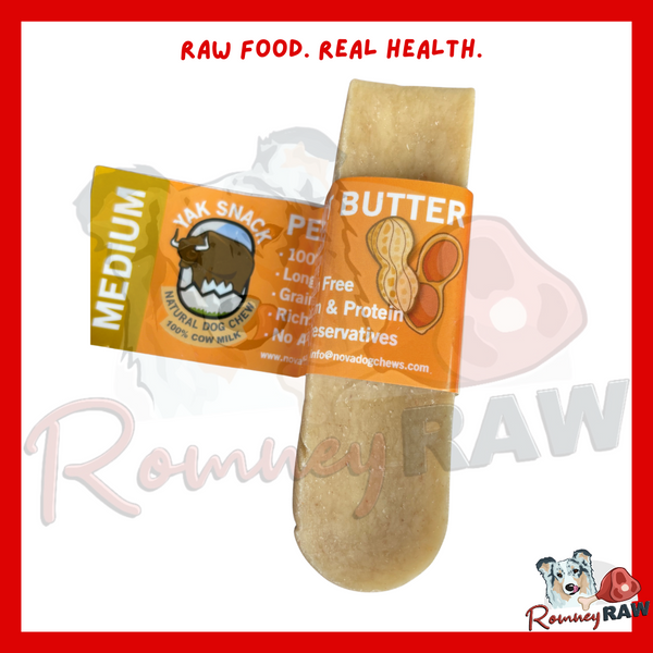 Nova Dog Chews - Yak Snack - Peanut Butter - Medium