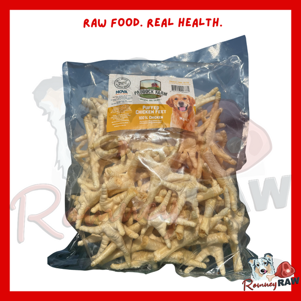 Nova Dog Chews - Puffed Chicken Feet - 1kg