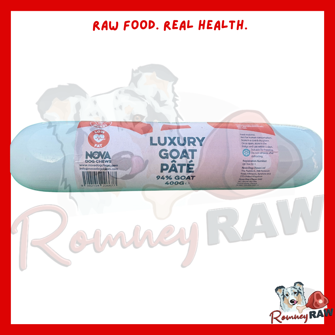 Nova Dog Chews - Luxury Pate - Goat - 400g – Romney Raw