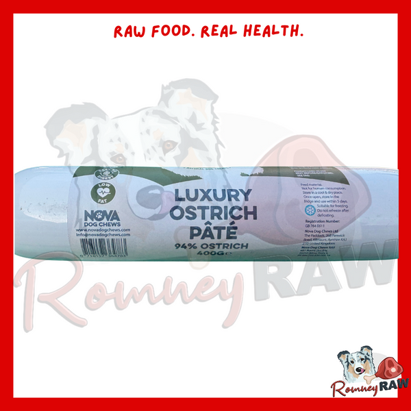Nova Dog Chews - Luxury Pate - Ostrich - 400g