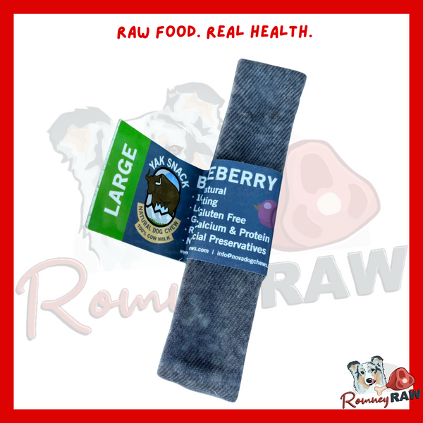 Nova Dog Chews - Yak Snack - Blueberry - Large