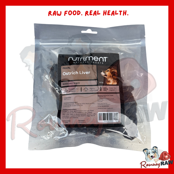 Nutriment Natural Treats - Ostrich Liver - 150g