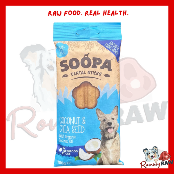 Soopa Dental Sticks Coconut & Chia Seed 4 Pack