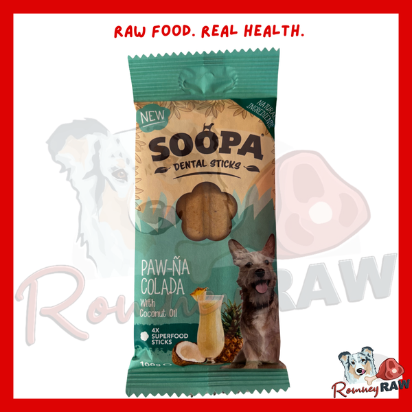 Soopa - Dental Sticks - Paw-Na Colada - 4 Pack