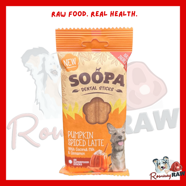 Soopa Dental Sticks Pumpkin Spiced Latte 4 Pack