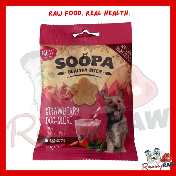 Soopa - Healthy Bites - Strawberry Dog-Quiri - 50g