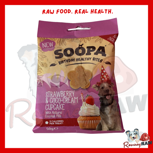 Soopa - Healthy Bites - Strawberry & Coco Cream Cupcake