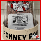 The Dogs Butcher - Lamb Tripe with Duck - 80/10/10 - 1kg