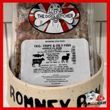 The Dogs Butcher - Tripe & Oily Fish Mince - 1kg